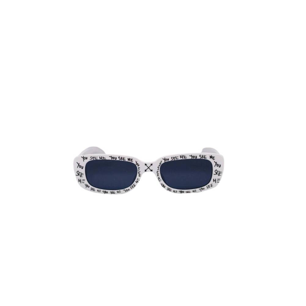 NEW KNOTWTR men's i see you sunglasses in white lotus
